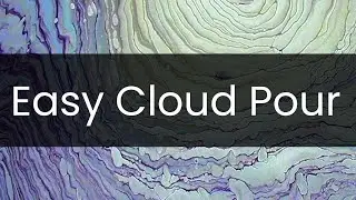 Beautiful Acrylic Cloud Pour For Beginners - Easy Paint Mixing Formula