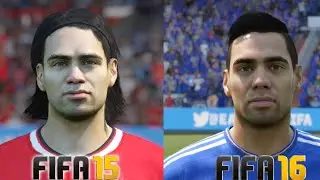 FIFA 16 vs FIFA 15: Player Faces (Chelsea Player Faces FIFA 16 and FIFA 15 Comparison)
