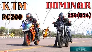 KTM RC200 vs Dominar 250 Drag Race | Performance Test
