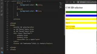 CSS Id Selector explained #5 CSS