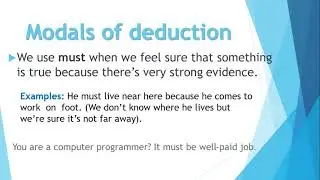 Modals of deduction