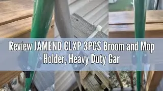 Review JAMEND CLXP 3PCS Broom and Mop Holder, Heavy Duty Garden Tool Organizer Rack Rake and Shovel