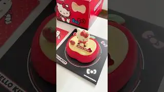 Eat hellokitty cake with me #asmr #food #cake #sanrio #hellokitty #asmrfood #satisfying