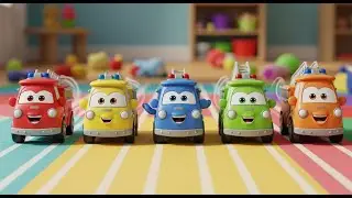 Five Little Toy Firetrucks Whoosh Whoosh Whoosh | Nursery Rhymes for Kids & Baby Songs