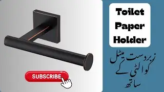 Toilet Paper Holder Metal Toilet Roll Holder Hold Mega Rolls Kitchen Bathroom Tissue Paper Dispenser