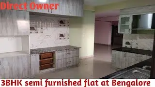 3BHK Semifurnished flat at Hosur main road, Electronic city, Bengalore/(AID-138)