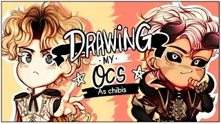 Drawing my ocs as chibi【Speedpaint Shenanigans】