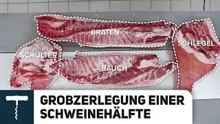 Schwein in Teile zerlegen | Grobzerlegung | Metzger Dirk Freyberger Teil 1