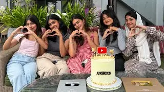 WE HIT 1 MILLION SUBSCRIBERS 🎉 | Golden Play Button Unboxing | Angroos Gifts