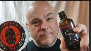 A&E Spartacus shave soap and aftershave review.