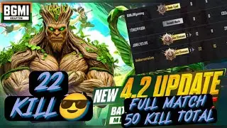 22 kills 😎😎 ✨FULL MATCH ✨ Team 50 kills #bgmilive #pubgmobile #bgmi #conqueror Like and subscribe❤️