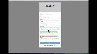 JAMAR.ai New User Signup