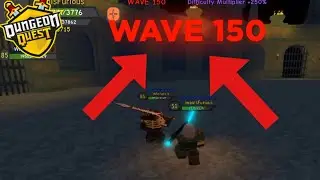 reaching WAVE 150 in DUNGEON QUEST winter outpost WAVE DEFENSE...
