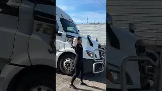 Truckers daily routine. Part 1 #ladytrucker #trucking #truckdrivers #truckinglife #womandriver