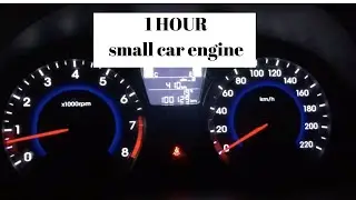 Relaxing small car engine 1 hour background white noise ambience study sleep no talking