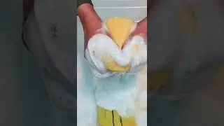 ASMR/Rinse   #asmr #asmrsponge #suds #asmrspongerinsing