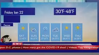 Weather Forecast Denver, Colorado  ▶ Denver weather Forecast and local news 01/22/2021