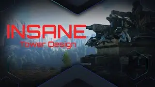 Small 6 sided Turret Tower Design Tutorial | Ark Survival Evolved PvP