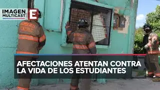 Siete escuelas de Ecatepec con da&ntilde;os estructurales por sismos