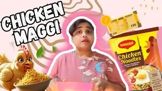 Chicken Maggi in New Style🍜🩷 ( Chicken Maggi Recipe) | Taste-Test Video | Review 