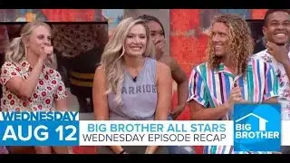 Big Brother All-Stars | Wednesday Episode Recap  | Wednesday, Aug 12, 2020 LIVE 9:15e/6:15p
