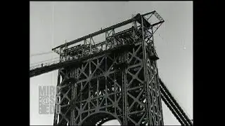 The Great Gray Bridge: the George Washington Bridge Under Construction, 1929