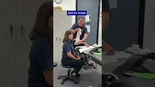 Physical Therapist Assistant students practice using an ice component to alleviate pain. 🧊