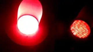 Butterfield Way Railroad crossings signals at night