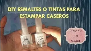 DIY Esmaltes o tintas de estampación de uñas caseros