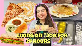 Living On Rs.200 For 24 Hours |Food Challenge|  Yashita Rai