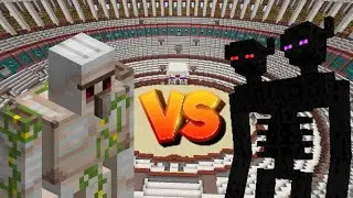 IRON GOLEM VS TITAN The Farlanders / Minecraft Mob Battle 1.16.5