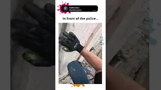 Graffiti WRITER gets CONFRONTED by POLICE...🤨 #graffiti #graffitiwriter #resk12