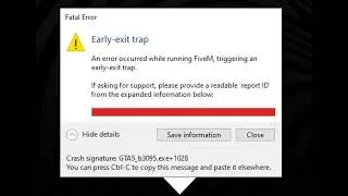 Early-exit trap Fivem ล่าสุด 2026 แก้ได้100%