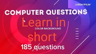 #computer #Gk Computer questions/one liner question