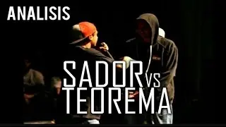 Teorema vs Sador (An&aacute;lisis)