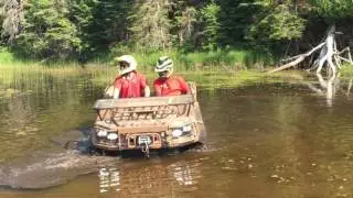 ARGO OUTFITTER FLOATING AND SWIMMING IN SWAMP TEST