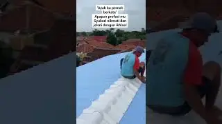 pemasangan alderon atap #atapass #alderon #kontraktor #kontrakan