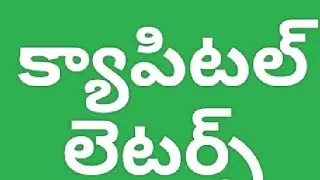 An exercise on capital letters 3rd class Eng textbook syllabus explained in Telugu DSC SA Eng syllab