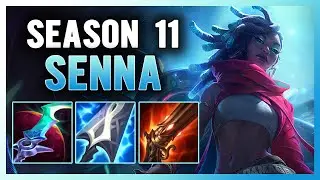 SEASON 11 SENNA SUPPORT GUIDE AND GAMEPLAY | BUILD+RUNES