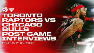 Toronto Raptors Full Media Availability | Post Game at Bulls | February 19, 2026