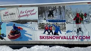 Snow Tubing at the Snow Valley Ski Resort Barrie Ontario Canada 🇨🇦