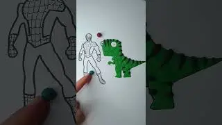 Spider-man ile Trex #spiderman #trex #babay #&ccedil;ocuk #heycan