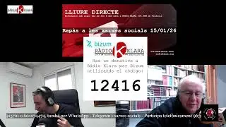 R&agrave;dio Klara. Lliure directe: Rep&agrave;s a les xarxes socials 15/01/26