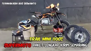 TRAIL MINI HSX 110CC SUPERMOTO KIRIM SEMARANG PAKET LENGKAP