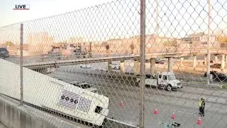 Crash pushes Houston METRO bus off overpass