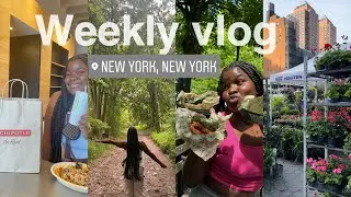 Weekly Vlog NYC : Chipotle bowl review ,union square farmers market, wing stop review ..more