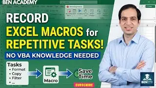 Record Excel Macros for Repetitive Tasks | No VBA Knowledge Needed