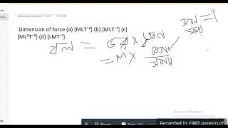 DIMENSIONAL FORMULA OF FORCE