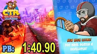 Barin Ruins -  1:40.90 (PB) Time Trial | Crash Team Racing (CTR: NF)