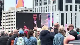 Andreas Bocelli Con te partir&ograve; - Live - Pier Head Liverpool. Cunard Queen Anne Naming Ceremony